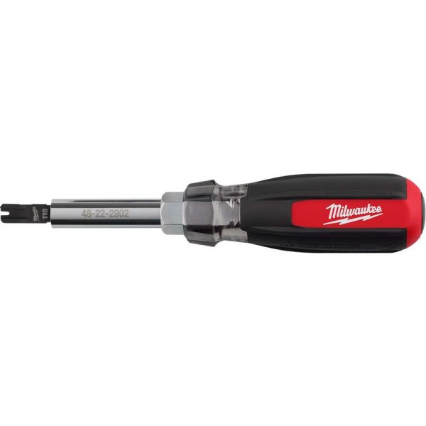 Bit Screwdrivers; Type: Combination ; Tip Type: Multi ; Drive Size (TXT): 1/4 in; 3/8 in; 1/2 in ; Shaft Length: 0.5625 ; Handle Type: Cushion Grip ; Overall Length (Decimal Inch): 7.54