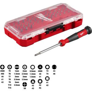 Bit Screwdrivers; Type: Combination ; Tip Type: Slotted; Phillips; Square; Torx; Hex; Spanner ; Drive Size (TXT): 1/4 in; 3/8 in; 1/2 in ; Shaft Length: 3.8800 ; Handle Type: Non-Slip Grip ; Overall Length (Decimal Inch): 7.65