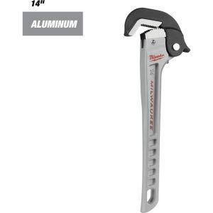 Pipe Wrenches; Wrench Type: Pipe Wrench ; Minimum Pipe Capacity (Inch): 3/8 ; Maximum Pipe Capacity (Inch): 2 ; Overall Length (mm): 341.88 ; Material: Aluminum ; Jaw Texture: Smooth