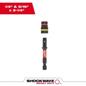 Power & Impact Screwdriver Bits & Holders; Bit Type: Magnetic Nut Driver ; Hex Size (Inch): 1/4 ; Blade Width (Decimal Inch): 0.4920 ; Drive Size: 1/4 ; Body Diameter (Inch): 1 ; Specialty Point Size: 1/4 in; 5/16 in