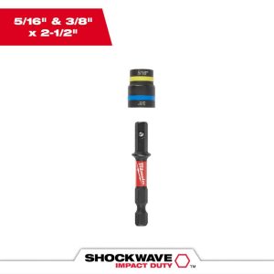 Power & Impact Screwdriver Bits & Holders; Bit Type: Magnetic Nut Driver ; Hex Size (Inch): 1/4 ; Blade Width (Decimal Inch): 0.5710 ; Drive Size: 1/4 ; Body Diameter (Inch): 1-1/16 ; Specialty Point Size: 5/16 in; 3/8 in