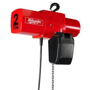 Electric Hoists; Type: Electric Chain Hoist ; Controller: Push Button ; Mount Type: Hook ; Brake Type: Electromagnetic ; Lifting Speed: 8 ; Maximum Lift Distance (Feet): 15