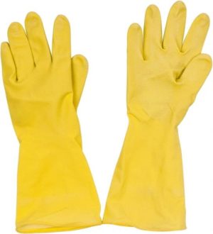 Chemical Resistant Gloves: Small, 16 mil Thick, Latex, Unsupported