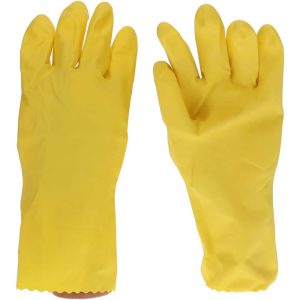 Chemical Resistant Gloves: X-Large, 16 mil Thick, Latex, Unsupported