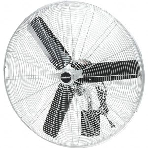 30" Blade, 1/3 hp 7,500 Max CFM, Wall-Mount Fan