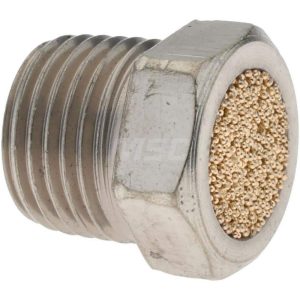 Pneumatic Breather Vent Muffler: 1/8" Male NPT