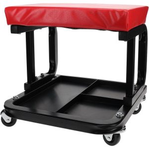 260 Lb Capacity, 4 Wheel Creeper Seat with Tray