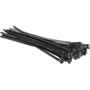 Cable Tie Duty: 11.7" Long, Black, Nylon, Standard