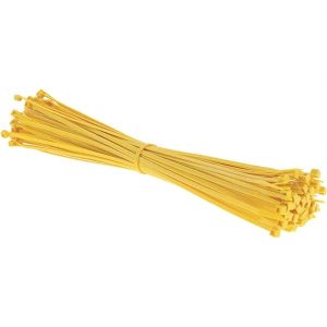 Cable Tie Duty: 15.2" Long, Yellow, Nylon, Standard