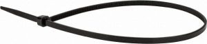 Cable Tie Duty: 16" Long, Black, Nylon, Standard