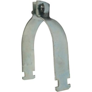Framing Channel & Strut Mounted Clamps; Clamp Type: Pipe Clamp ; Material: Carbon Steel ; Pipe Size: 1/2 ; Color: Silver ; Finish Coating: Electrogalvanized