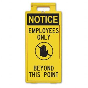 Cone & A Frame Floor Signs; Sign Type: Accident Prevention ; Overall Height: 25in ; Viewing Points: Four-View ; Number of Printed Sides: 2