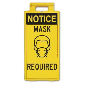 Cone & A Frame Floor Signs; Sign Type: Accident Prevention ; Overall Height: 25in ; Viewing Points: Four-View ; Number of Printed Sides: 2