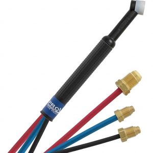 180  Amp 12-1/2' Rubber Outfit 24W Water Cooled TIG Welding Torch Kit
