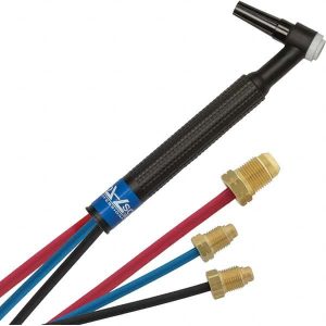 250  Amp 12-1/2' Rubber Outfit 20F Water Cooled TIG Welding Torch Kit
