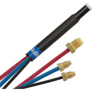 250  Amp 25' Rubber Outfit 20P Water Cooled TIG Welding Torch Kit