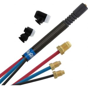 250  Amp 25' Rubber Outfit 225M Air Cooled TIG Welding Torch Kit