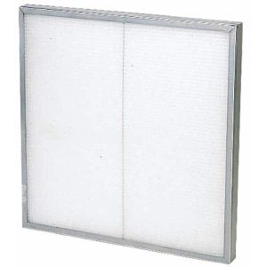 Pleated Air Filter: 10 x 20 x 2", MERV 5, Washable