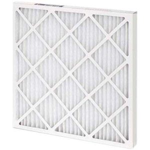 Pleated Air Filter: 10 x 25 x 1", MERV 10, Wire-Backed Pleated
