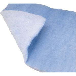 Air Filter Media Pads; Filter Pad Type: Media ; Media Material: Polyester ; Particle Capture Efficiency (%): 20 ; MERV Rating: Unrated ; Maximum Working Temperature: 150.0 ; Overall Depth: 0.25