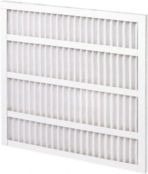 Pleated Air Filter: 20 x 25 x 1", MERV 8, 35% Efficiency, Wireless Pleated