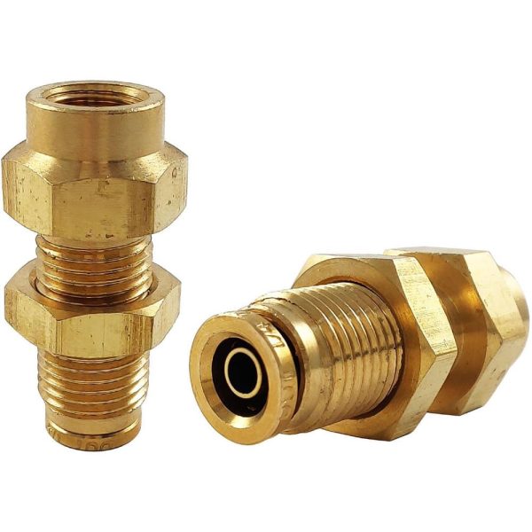 Metal Push-To-Connect Tube Fittings; Connection Type: Push-to-Connect x FNPT ; Material: Brass ; Tube Outside Diameter: 3/8 ; Maximum Working Pressure (Psi - 3 Decimals): 250.000 ; Standards: DOT ; Thread Type: NPT