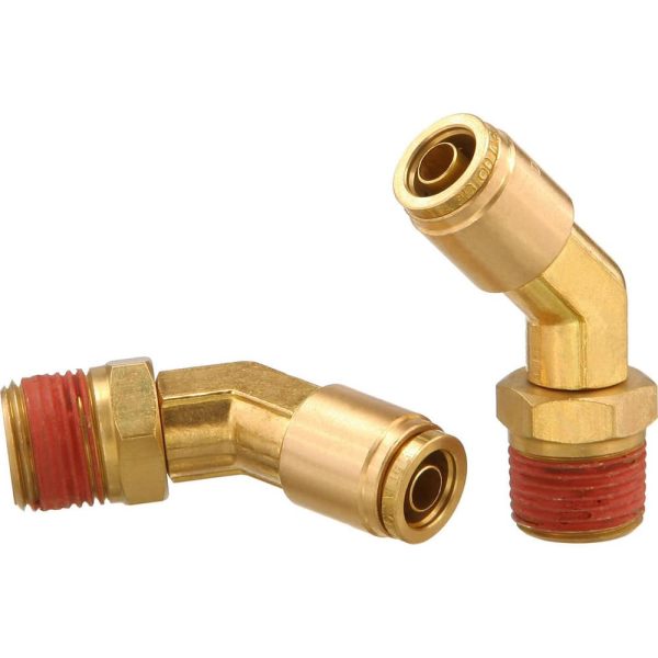 Metal Push-To-Connect Tube Fittings; Connection Type: Push-to-Connect x MNPT ; Material: Brass ; Tube Outside Diameter: 3/8 ; Maximum Working Pressure (Psi - 3 Decimals): 250.000 ; Standards: DOT ; Thread Type: NPT