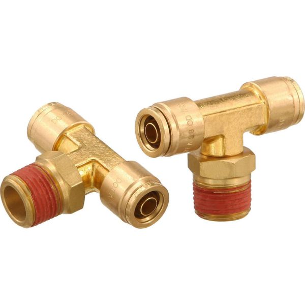 Metal Push-To-Connect Tube Fittings; Connection Type: Push-to-Connect x MNPT ; Material: Brass ; Tube Outside Diameter: 1/4 ; Maximum Working Pressure (Psi - 3 Decimals): 250.000 ; Standards: DOT ; Thread Type: NPT