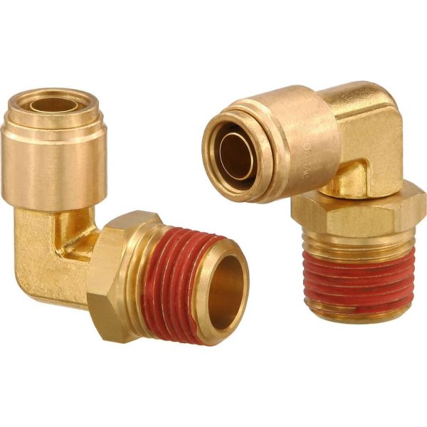 Metal Push-To-Connect Tube Fittings; Connection Type: Push-to-Connect x MNPT ; Material: Brass ; Tube Outside Diameter: 1/4 ; Maximum Working Pressure (Psi - 3 Decimals): 250.000 ; Standards: DOT ; Thread Type: NPT