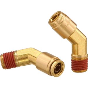 Metal Push-To-Connect Tube Fittings; Connection Type: Push-to-Connect x MNPT ; Material: Brass ; Tube Outside Diameter: 3/8 ; Maximum Working Pressure (Psi - 3 Decimals): 250.000 ; Standards: DOT ; Thread Type: NPT