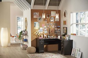 Realspace® Magellan 59"W L-Shape Corner Desk, Espresso