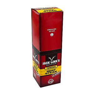 Jack Link's Jumbo Teriyaki Beef Steak Jerky, 2 Oz, Box Of 12 Packages