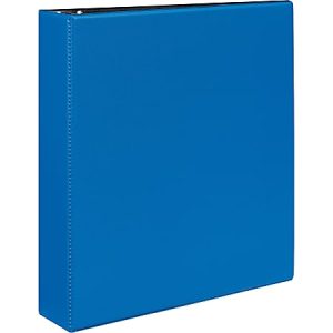 Avery Durable 3-Ring Binder With EZ-Turn Rings, 2" D-Rings, 41% Recycled, Blue