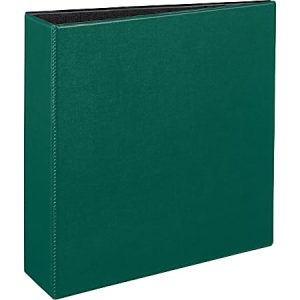 Avery Durable 3-Ring Binder With EZ-Turn Rings, 3" D-Rings, 39% Recycled, Green