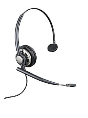 Plantronics EncorePro HW710 Monaural Over-The-Head Customer Service Headset, Gray, 78712-101