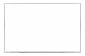Realspace Magnetic Dry-Erase Whiteboard, 48'' x 72" , Aluminum Frame With Silver Finish