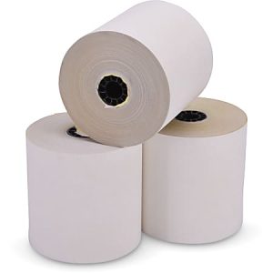 ICONEX 3" Carbonless POS Receipt Roll, 3" x 90', Case Of 50 Rolls