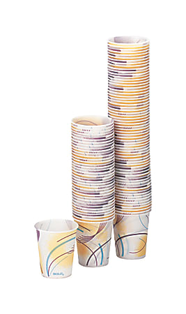SOLO Paper Water Cups, Waxed, 5 oz.,100/Pack
