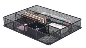 Office Depot® Brand Mesh Large Drawer Organizer, Black