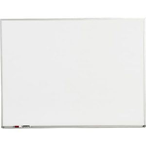 Sparco Melamine Dry-Erase Whiteboard, 24" x 18", Aluminum Frame With Silver Finish