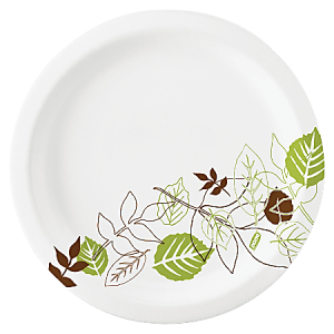 Dixie Paper Plates, 6 7/8" Diameter, Pathways, Carton Of 1000
