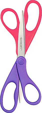 Westcott Ruler Clusters Student Scissors, 7", Pack Of 2