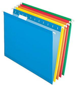 Office Depot Brand Hanging Folders, Letter Size, Assorted, Box Of 25