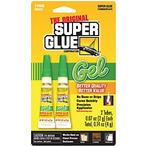 Super Glue Gel Double Pack - 2 / Pack - Clear