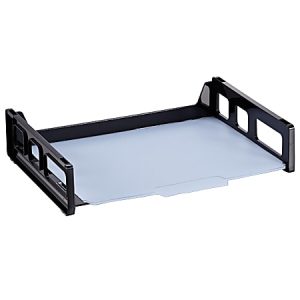 Officemate OIC Side-Load Letter Tray, 2 3/4" x 13 3/16" x 9", Black