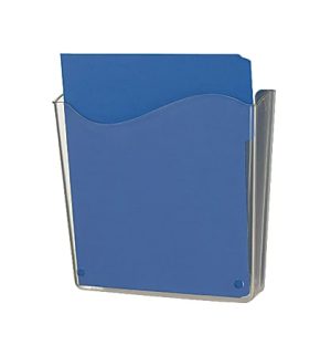 Officemate OIC Unbreakable Vertical Wall File, 10"H x 10"W x 3"D, Clear