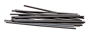 Afflink Plastic Sip-Through Stir Sticks, 5", Black, Box Of 1,000