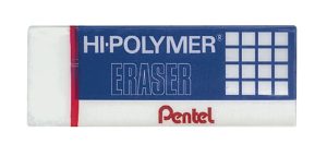 Pentel Hi-Polymer Erasers, 3/PK