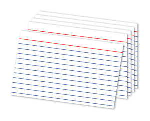 Office Depot® Brand Ruled Index Cards, 4" x 6", White, Pack Of 300