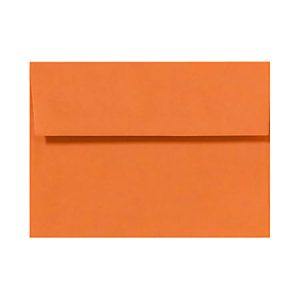 LUX Invitation Envelopes, A2, Peel & Press Closure, Mandarin Orange, Pack Of 500